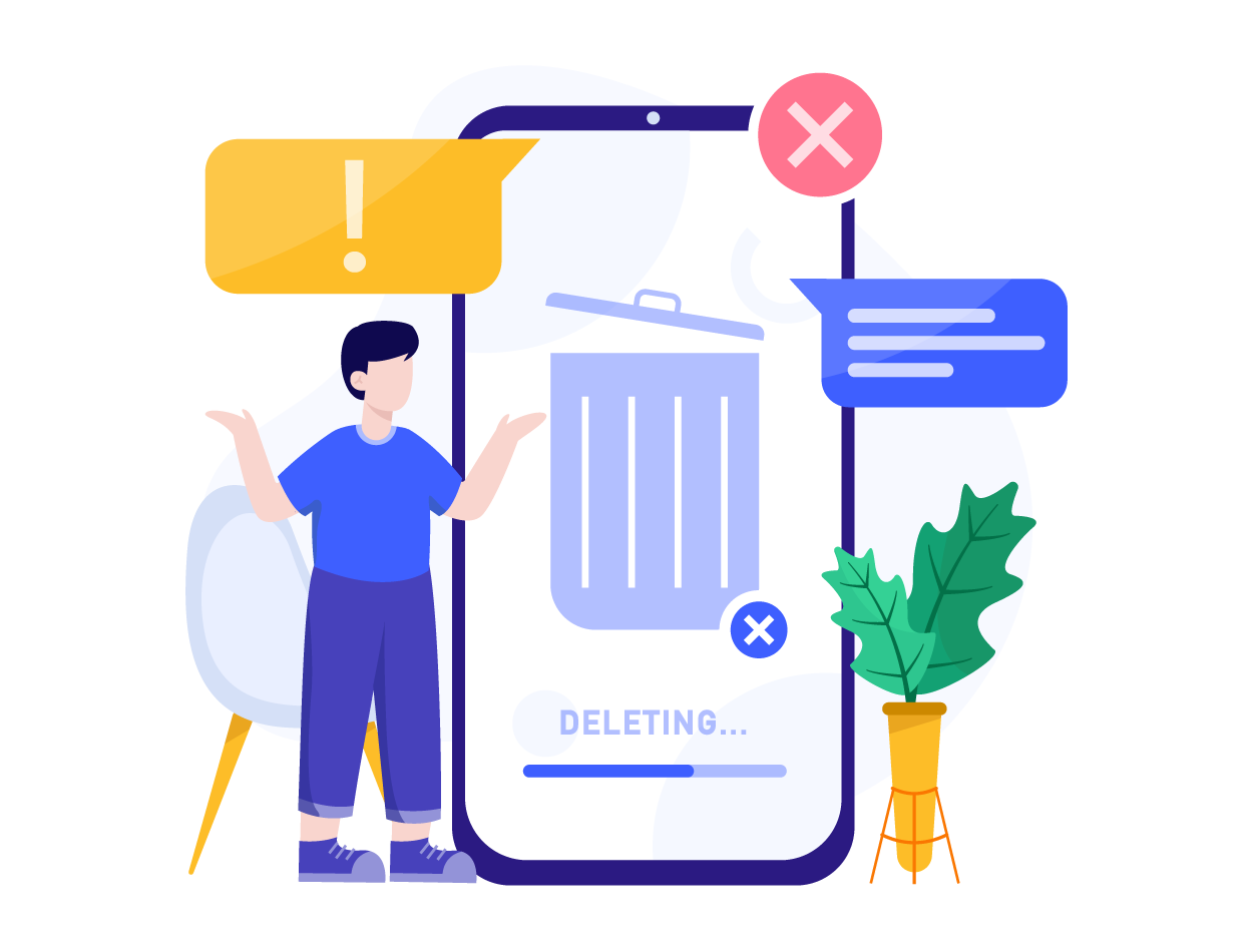 Delete Account Illustration